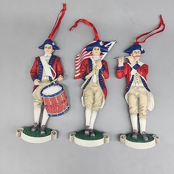 Fife & Drum Corps Colonial Collection Ornament Williamsburg Virginia Military X3 - Picture 1 of 4